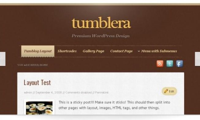 Шаблон для блога Tumblera Изображение <img />